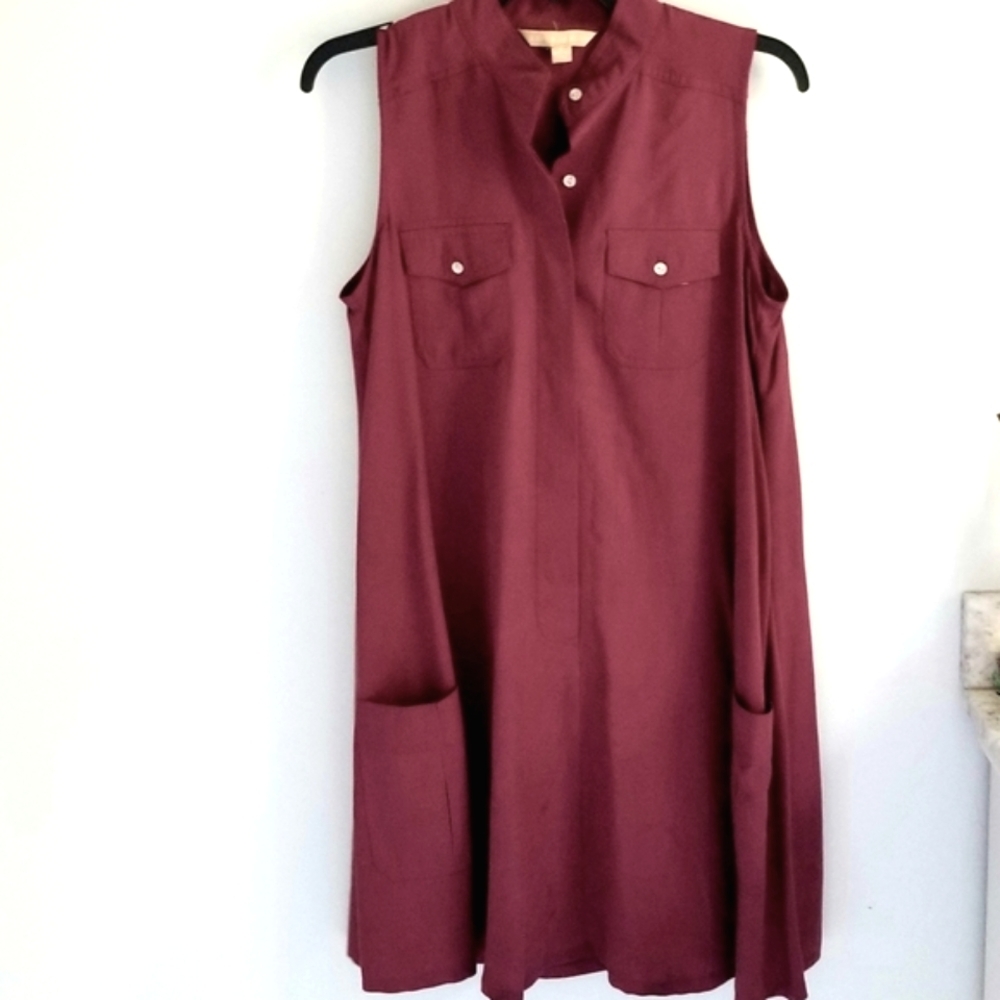 Hope & Harlow burgundy dress Sleeveless